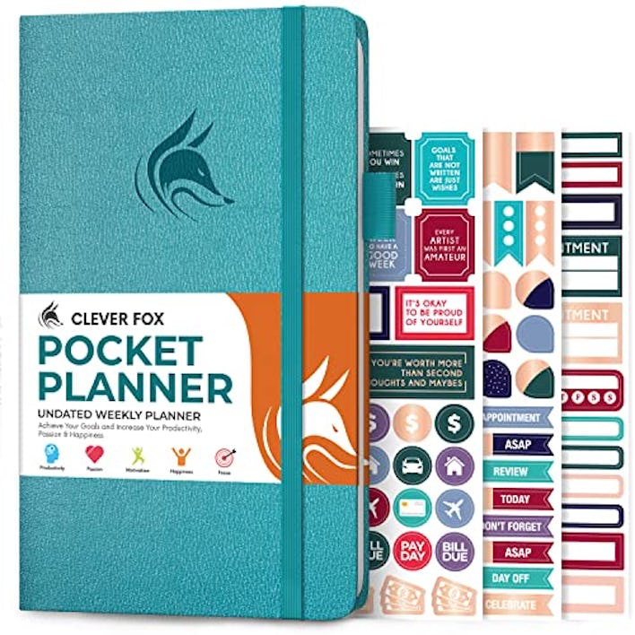 Clever Fox Undated Monthly Goal Planner and Calendar