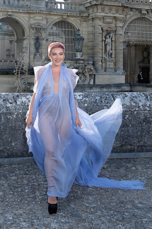 Florence Pugh Valentino Fall/Winter 2023 Couture Show