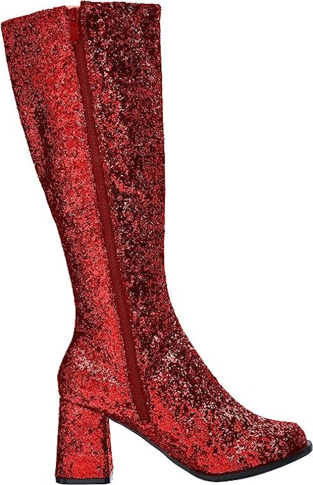 tall red boots 