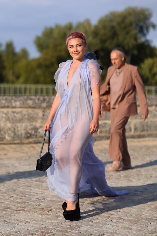 Florence Pugh attends the Valentino Haute Couture Fall/Winter 2023/2024 show