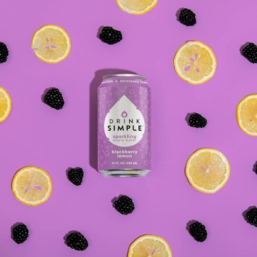 Drink Simple Sparkling Maple Water, Blackberry Lemon (12-Pack)