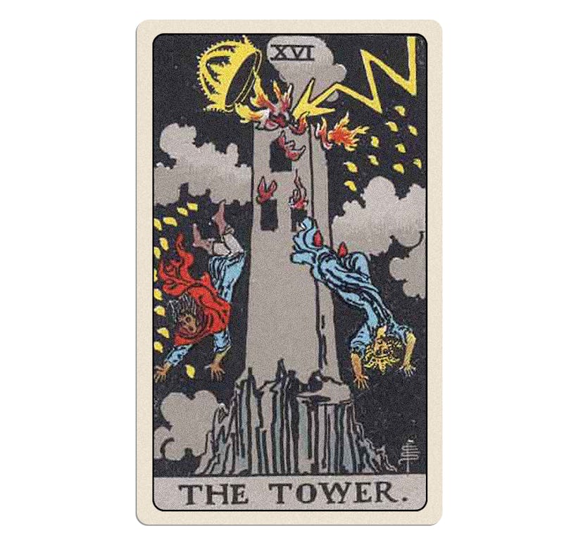 The Tower is part of your summer 2023 tarot reading for love.