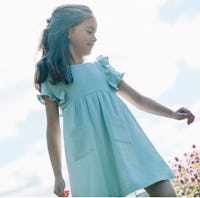 Sleeveless Dress With Frill