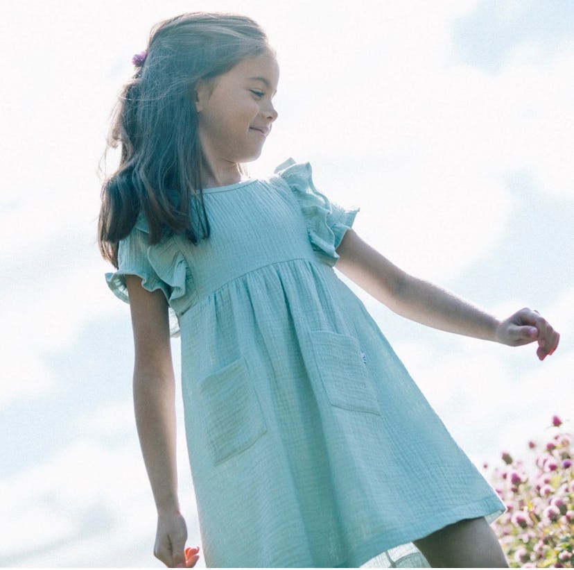 Sleeveless Dress With Frill