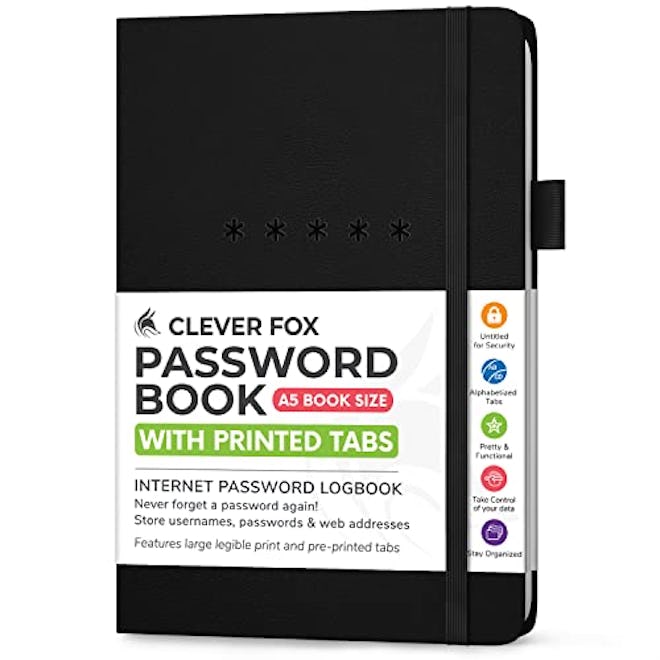 Clever Fox Computer and Website Password Book