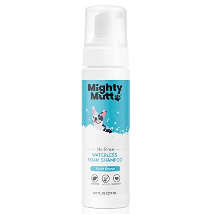 Mighty Mutt Waterless No-Rinse Dry Shampoo Foam for Dogs 