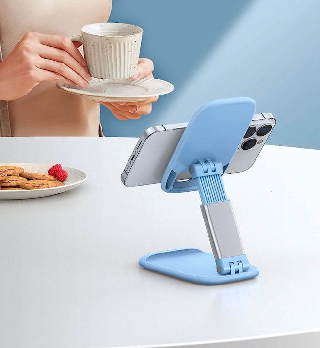 Lamicall Blue Phone Stand for Desk