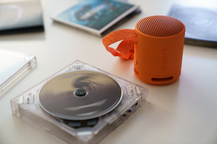 Connecting the Long Time No See CD Player to a Bluetooth speaker will get you better sound.