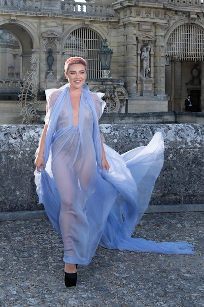 Florence Pugh attends the Valentino Haute Couture Fall/Winter 2023/2024 show 