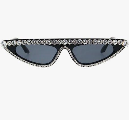rhinestone cat-eye sunglasses