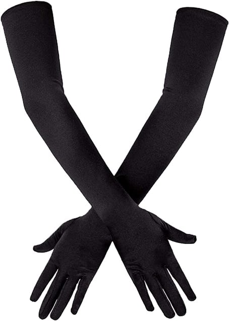 long black gloves 