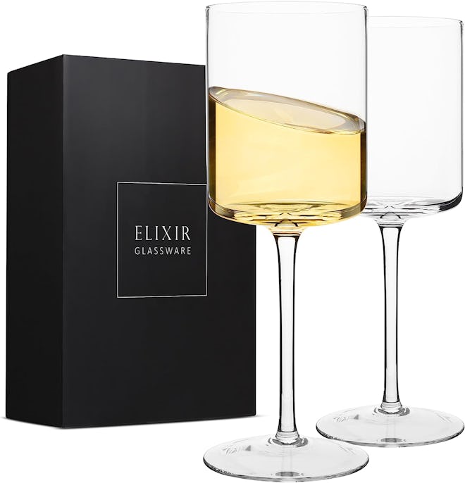 Elixir Glassware Square Square Glasses (Set Of 2)