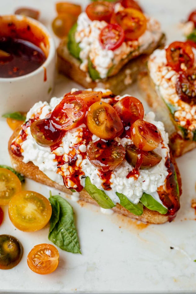 cottage cheese avocado toast