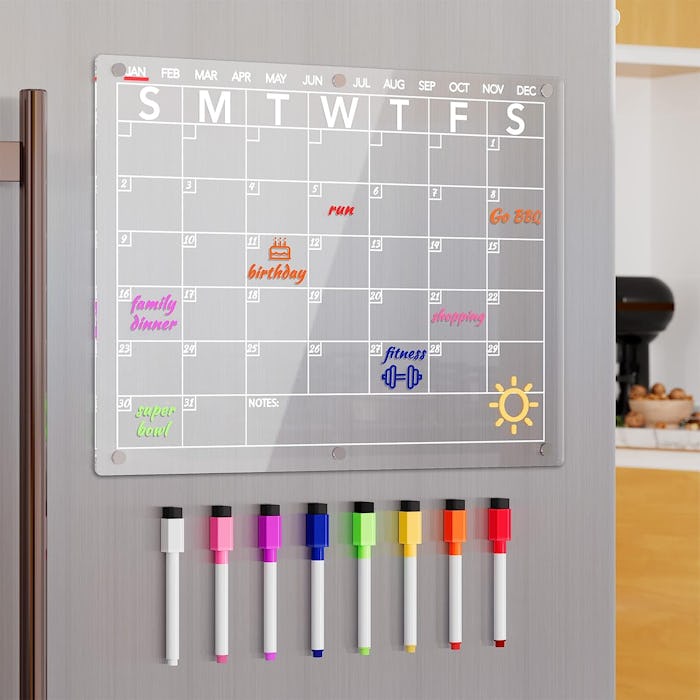 Neatsure Acrylic Magnetic Dry Erase Board Calendar