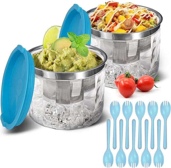 INNOVATIVE LIFE Ice Chilled Dip Bowl (2-Pack)