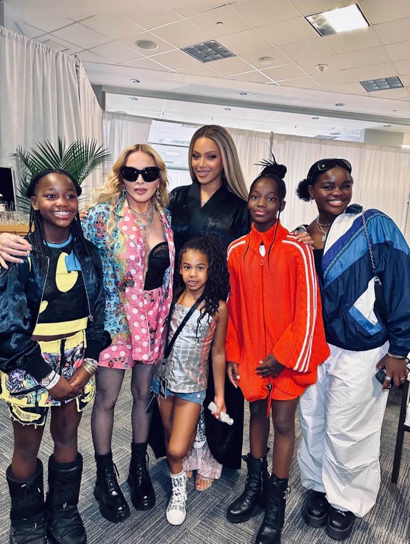 Madonna, Beyoncé, and their daughters at the "Renaissance" world tour.