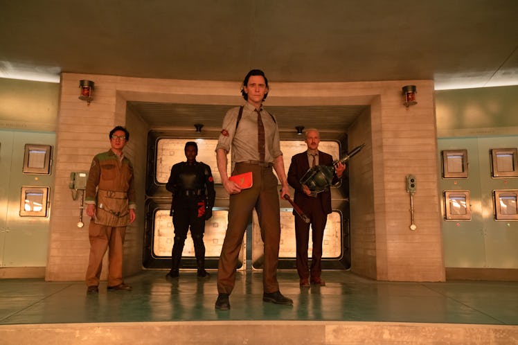 Ke Huy Quan, Wunmi Mosaku, Tom Hiddleston, and Owen Wilson in 'Loki' Season 2