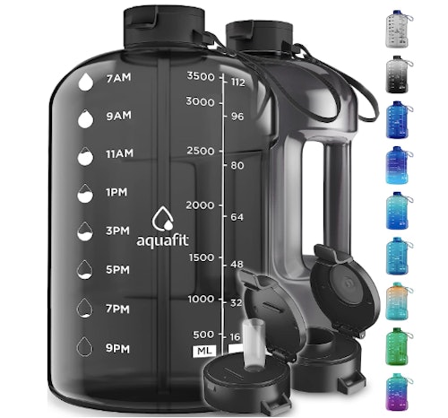 AQUAFIT 1 Gallon Time Marker Water Bottle 