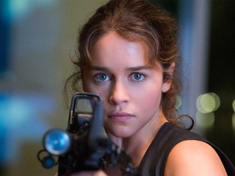 Emilia Clarke as Sarah Connor in Terminator: Genisys