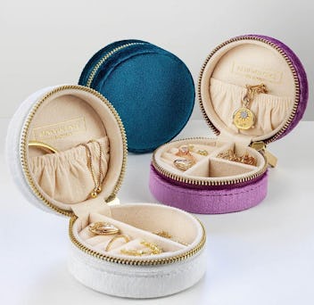 Benevolence LA Plush Velvet Travel Jewelry Box