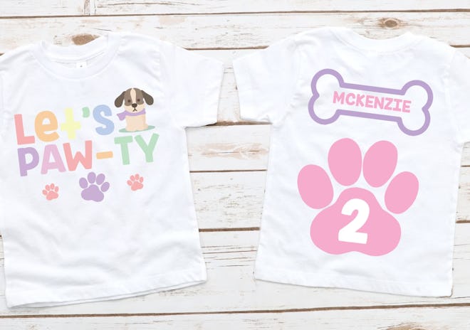 Personalized Let's Paw-ty Shirt
