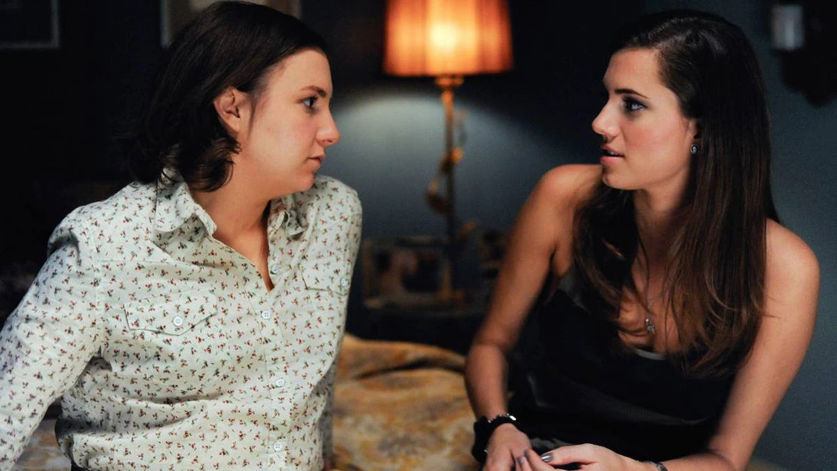 Lena Dunham and Allison Williams in Girls.