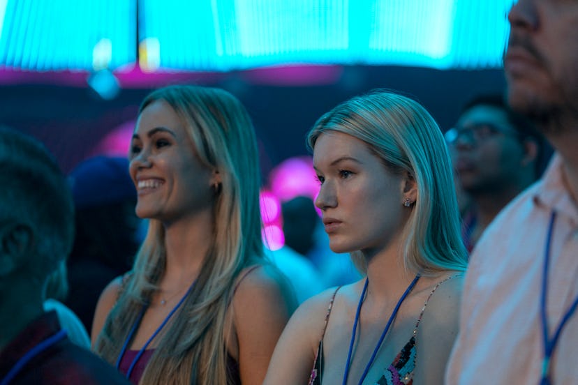 Dina Shihabi as Britt Hufford, West Duchovny as Shannon Shaeffer in ‘Painkiller’ Episode 5, via Netf…