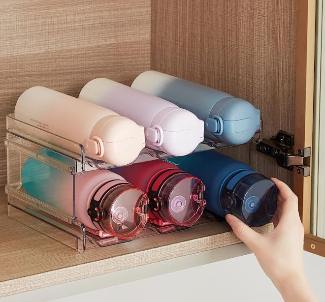 Lifewit Stackable Water Bottle Organizer For Cabinets