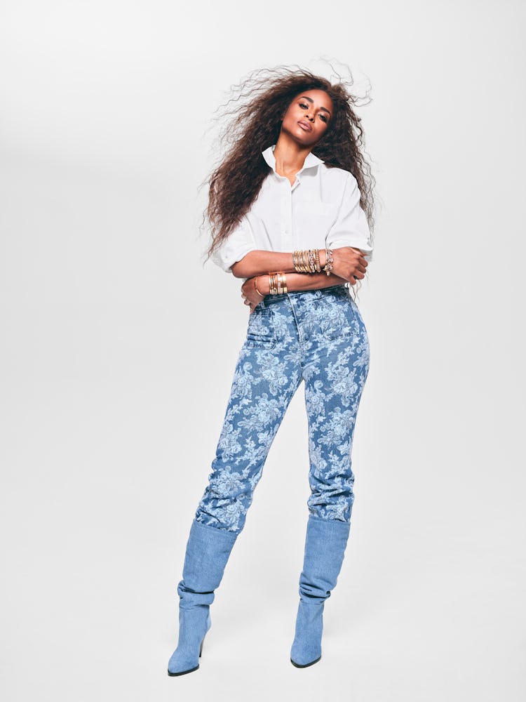 ciara in the gap x loveshackfancy collaboration ads