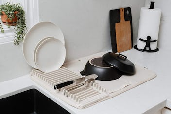 Umbra Rack and Microfiber Dish Drying Mat