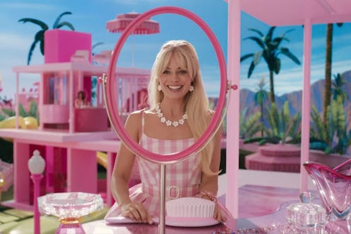 Margot Robbie as Stereotypical Barbie in the Greta Gerwig film.