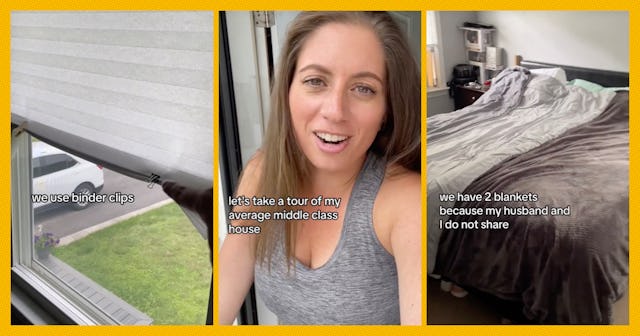 A mom on TikTok is going viral for her "average house tour" which includes tiny closets, chipped bas...