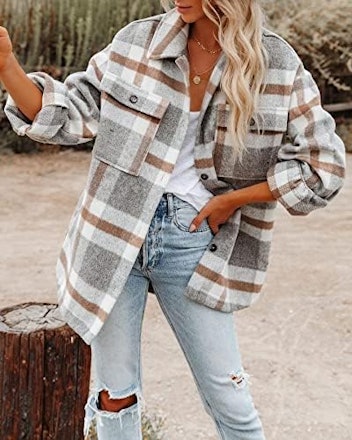 Beaully Flannel Plaid Shacket