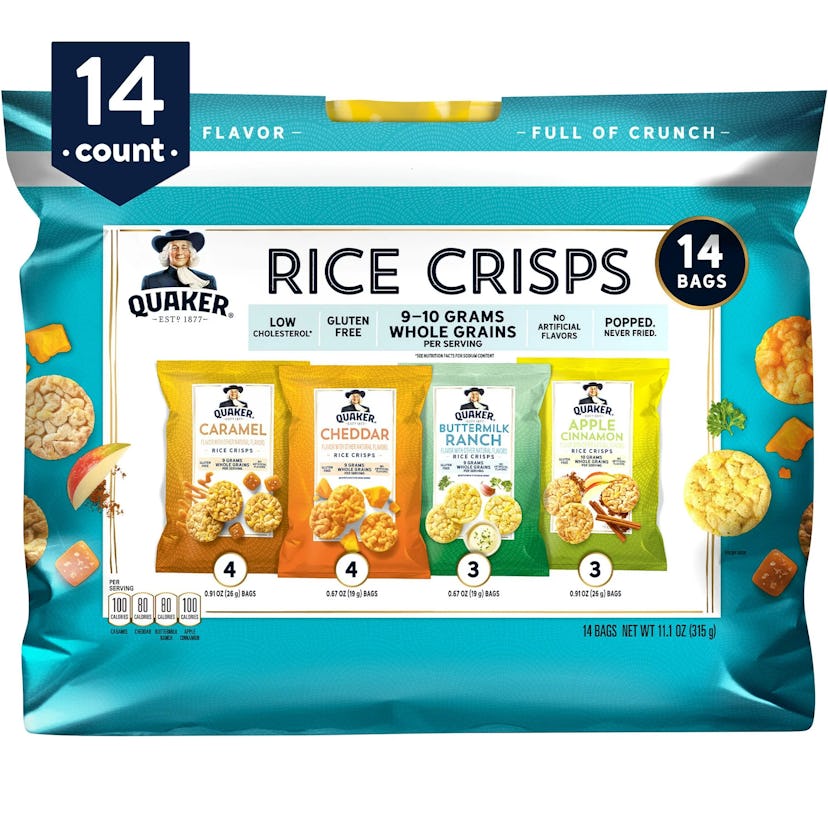 Quaker Rice Crisps Sweet and Savory Variety Pack, 14 count