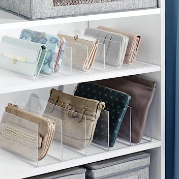 mDesign Plastic Divided Purse Organizer