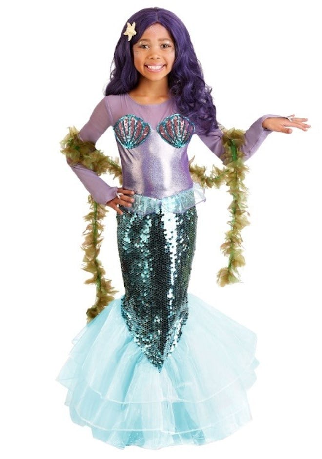 Kids' Pretty Purple Mermaid Costume