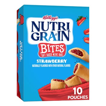 Nutri-Grain Bites Strawberry Chewy Soft Baked Mini Bars, 10 count