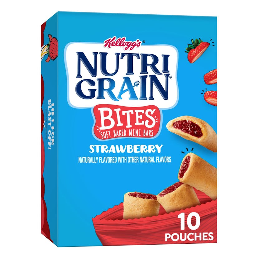 Nutri-Grain Bites Strawberry Chewy Soft Baked Mini Bars, 10 count