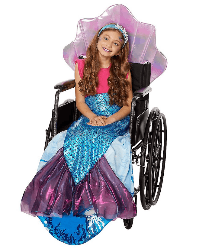 Kids' Mermaid Wheelchair Costume