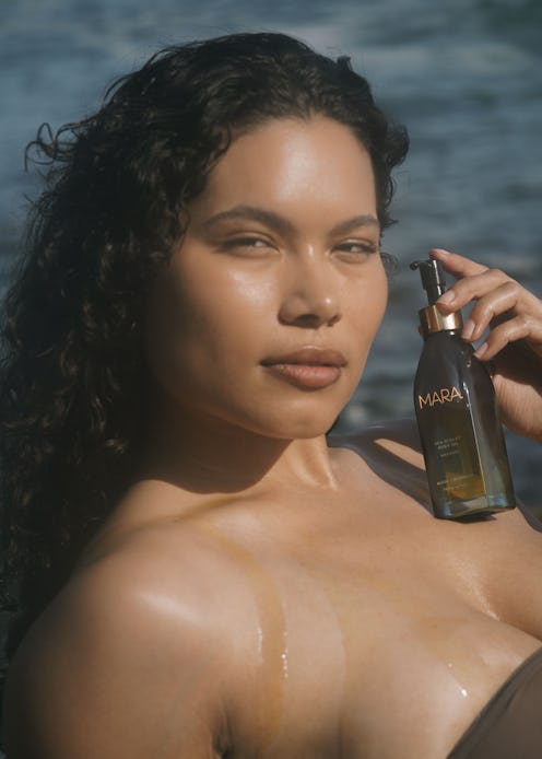 MARA model with Sea Sculpt Body Oil