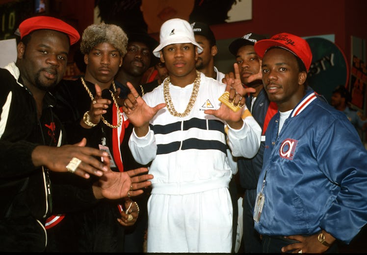 LL Cool J with members of the LA Posse - Darryl “Big Dad” Pierce, Dwayne “Muffla” Simon, Bobby “Bobc...