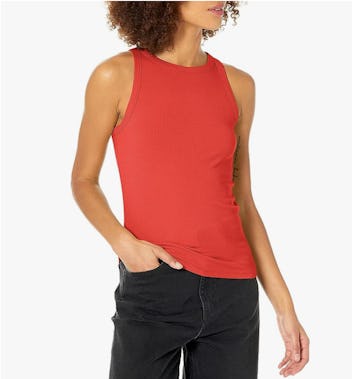 The Drop Valerie Racerback Ribbed Tank Top