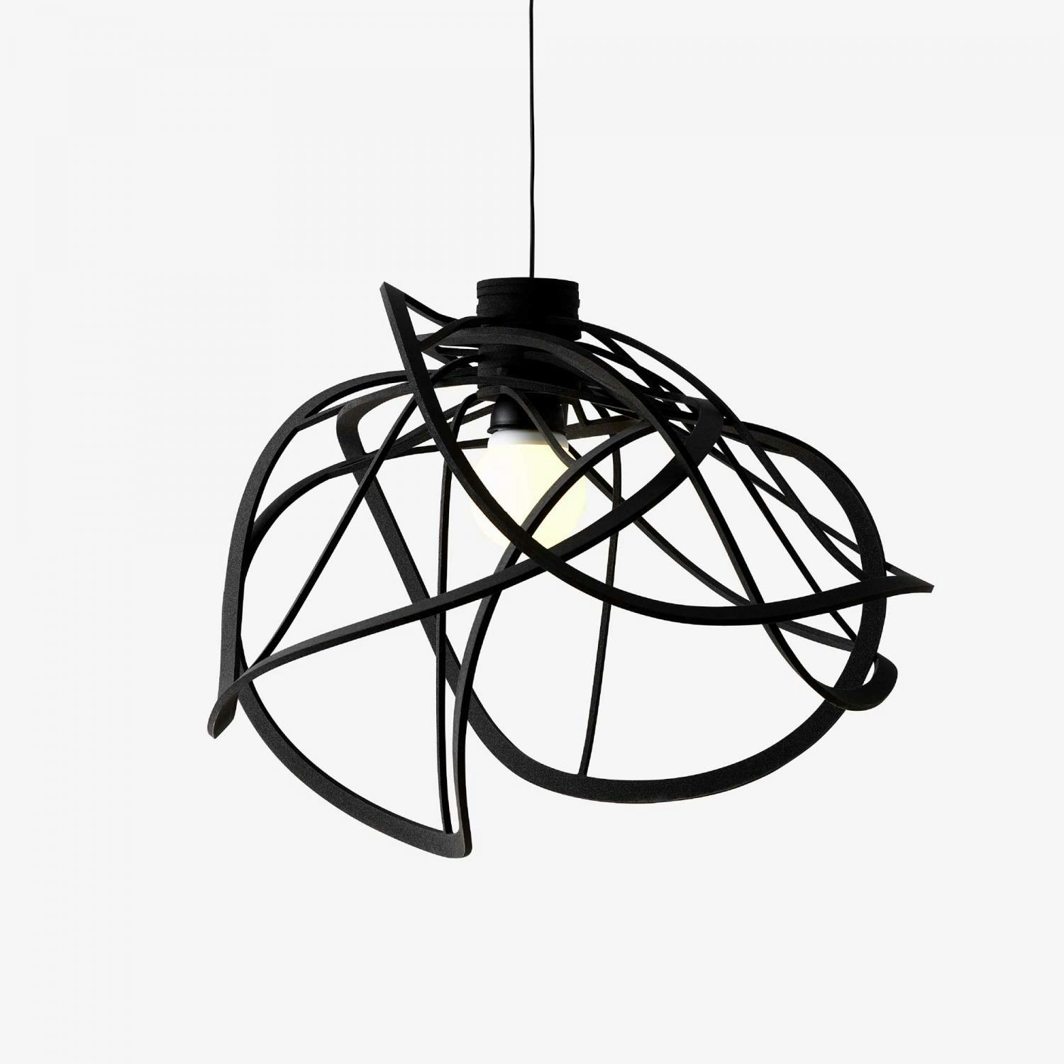 Hanging Black Lamp Large Bloom from Ligne Roset