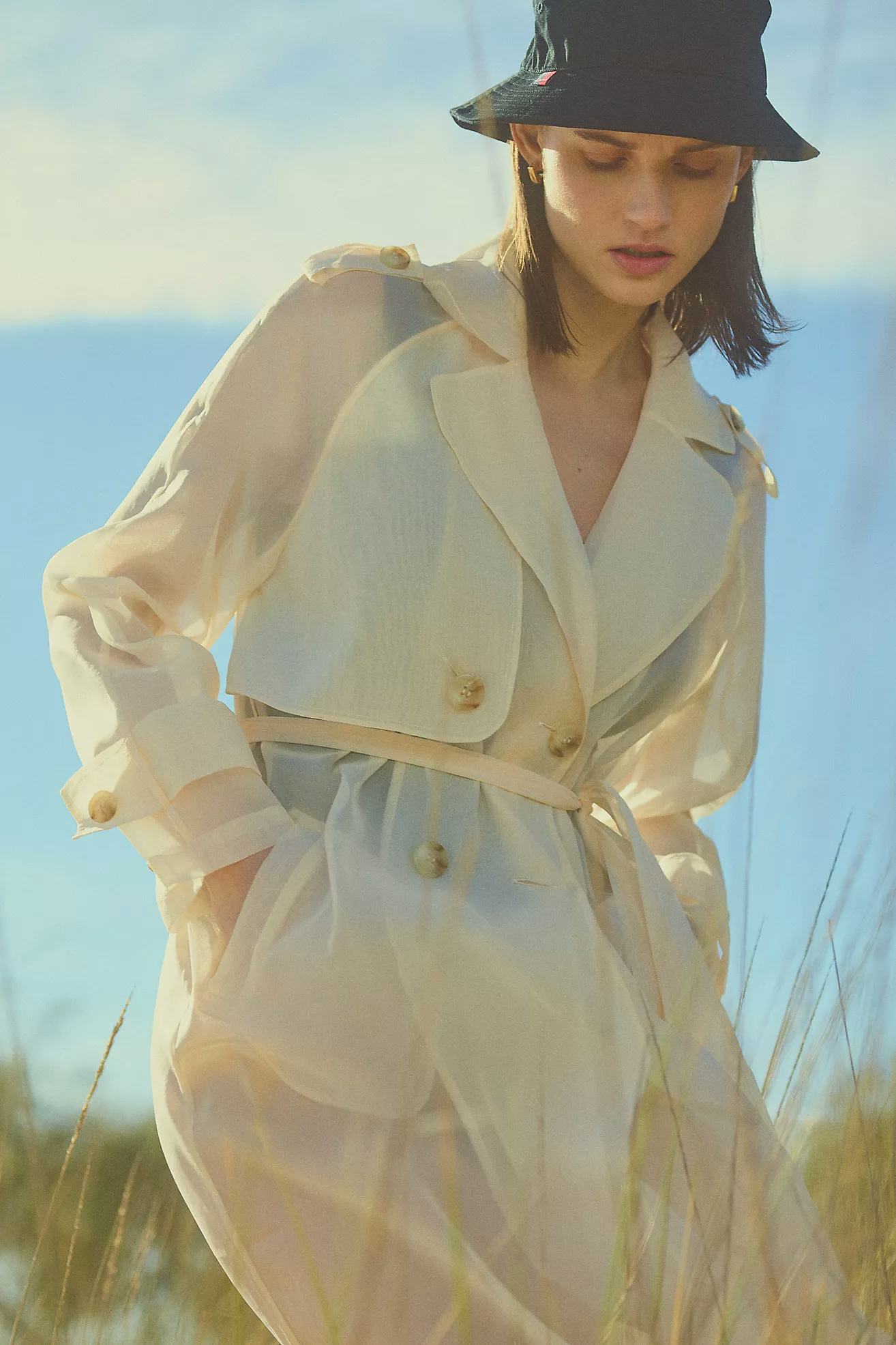 Dolan Sheer Trench Coat