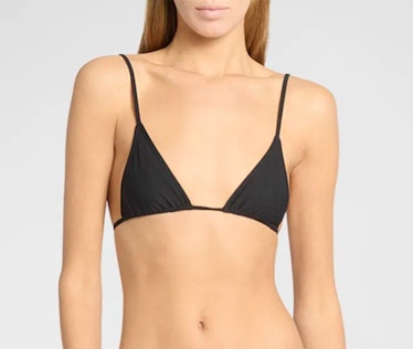 black triangle bikini top