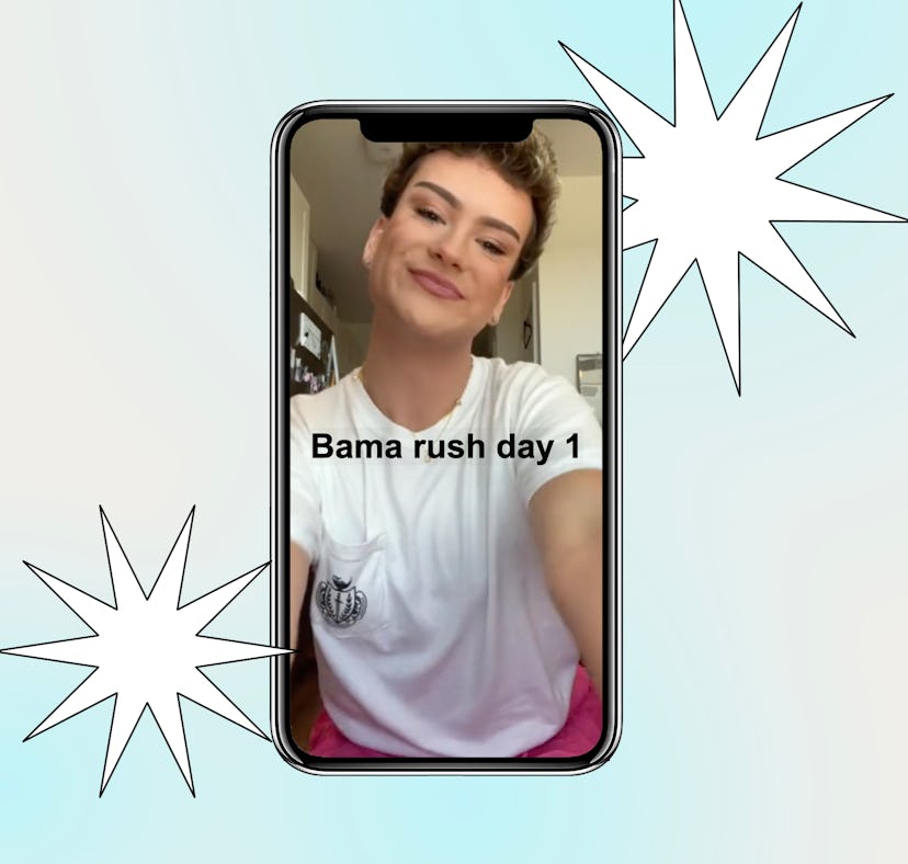 Grant Sikes during 2022 Bama Rush Week.