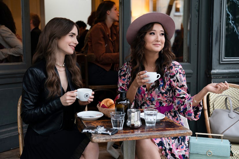 Lily Collins and Ashley Park in 'Emily In Paris'