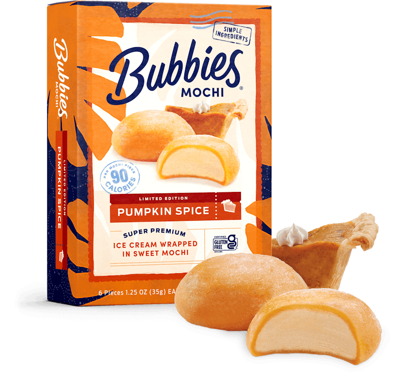 bubbies pumpkin spice mochi