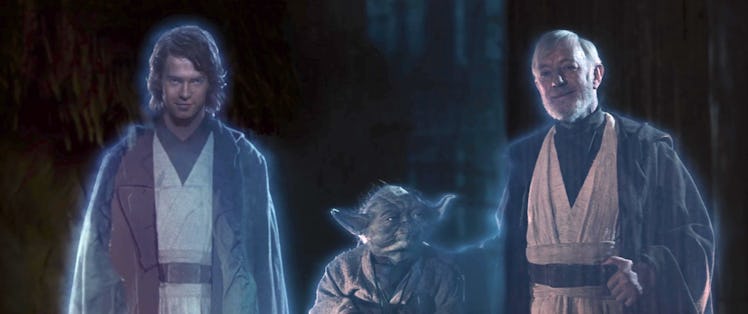 Anakin, Yoda and Obi-Wan have a ghost party
