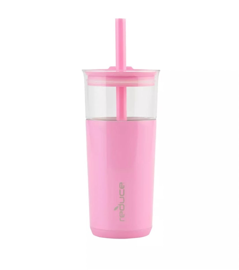 Reduce 20oz Aspen Vacuum Insulated Stainless Steel Glass Tumbler with Lid and Straw